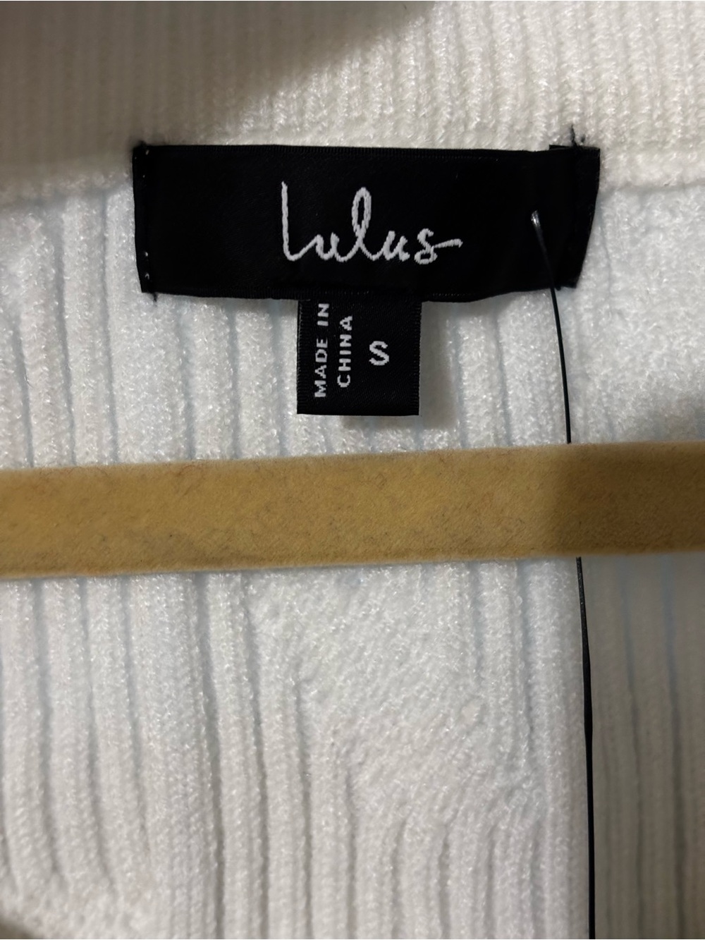 Lulu's Cream Ribbed Scoop-Neck Sweater - Picture 3 of 6